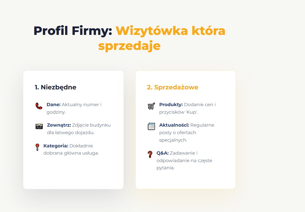 Profil Firmy: Wizytówka która sprzedaje