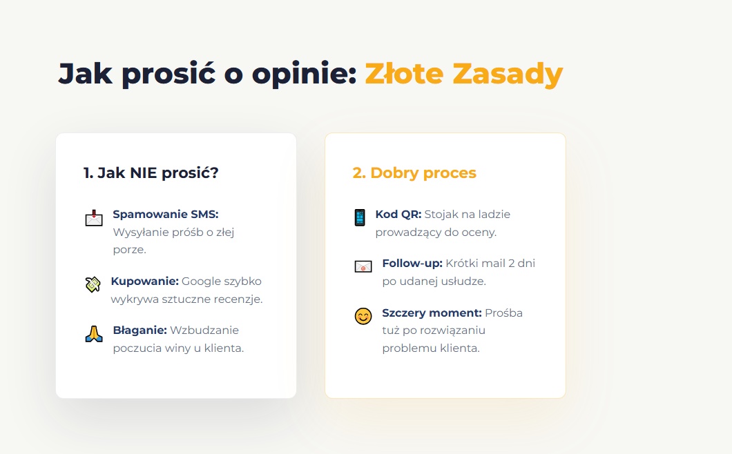 Jak prosić o opinie: Złote Zasady