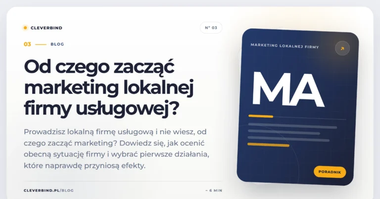 Od czego zacząć marketing lokalnej firmy usługowej?