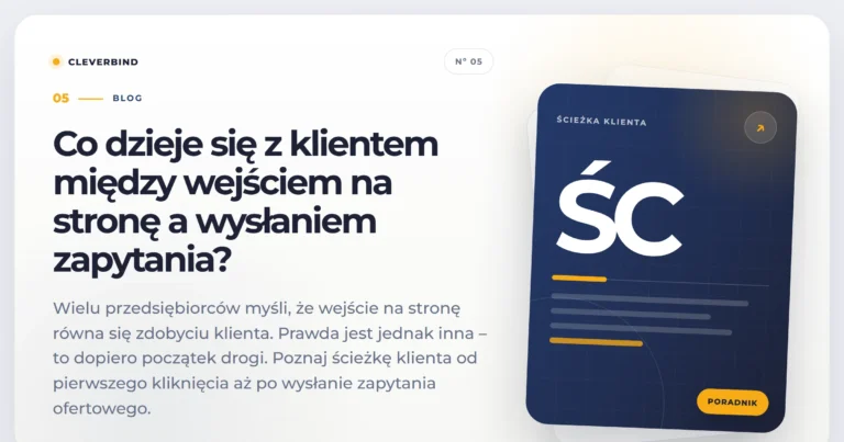 Co dzieje się z klientem między wejściem na stronę a wysłaniem zapytania?