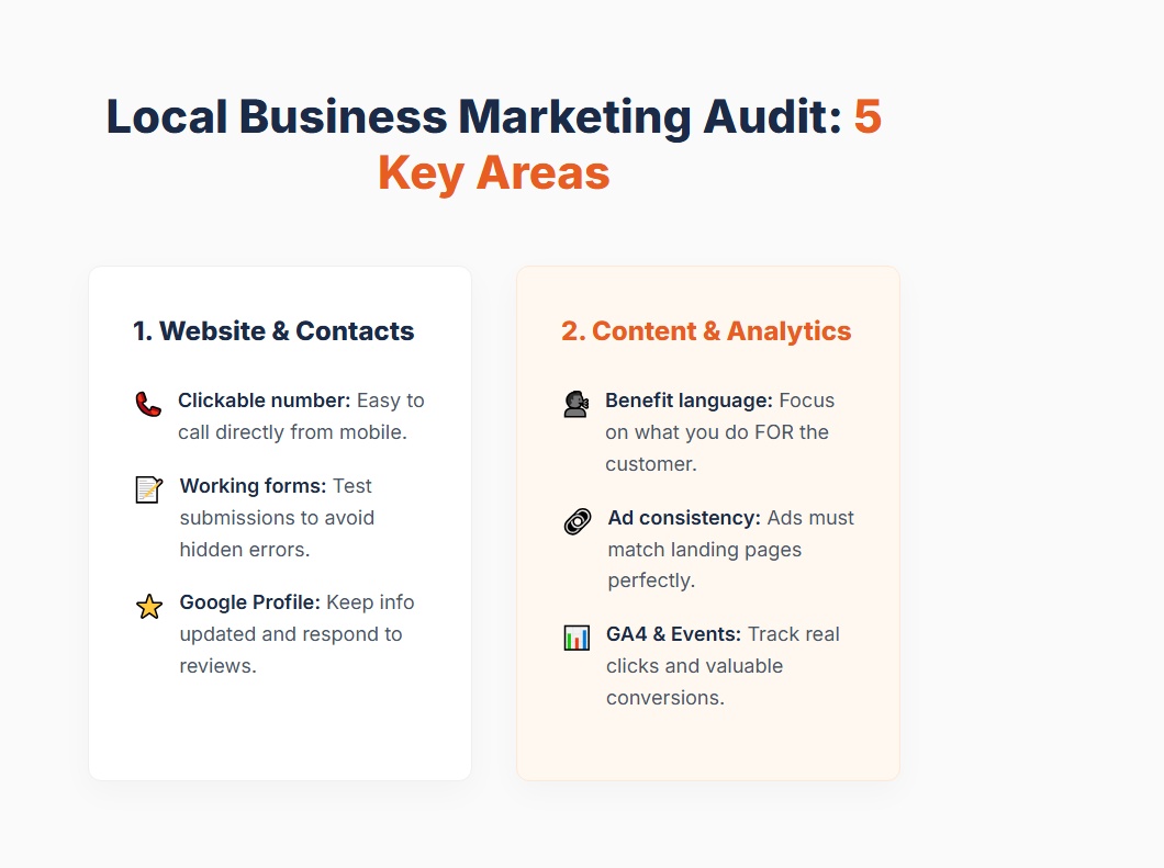 Local Business Marketing Audit — What to Check
