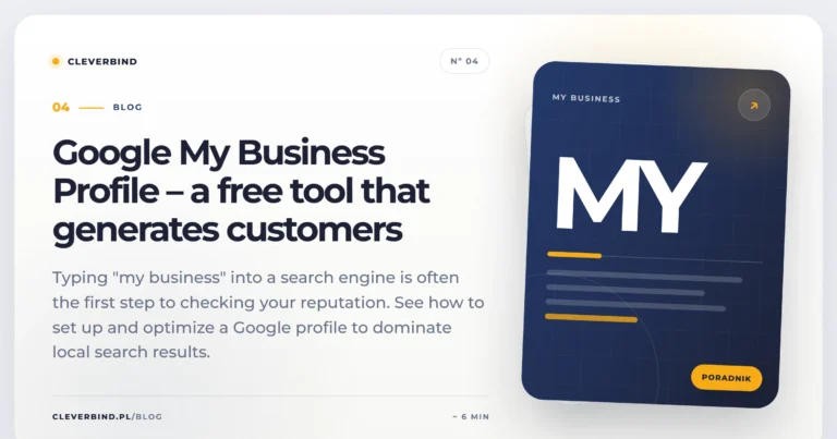Google My Business Profile – a free tool that generates customers